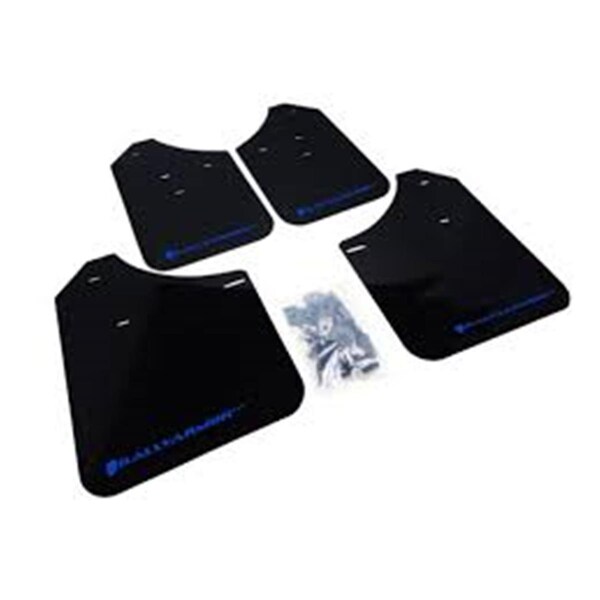 Rally Armor Rally Armor MF1-UR-BLK-BL Black Mud Flap with Blue Logo for 2002-2007 Subaru WRX STI RS 2.5i UR MF1-UR-BLK/BL - main